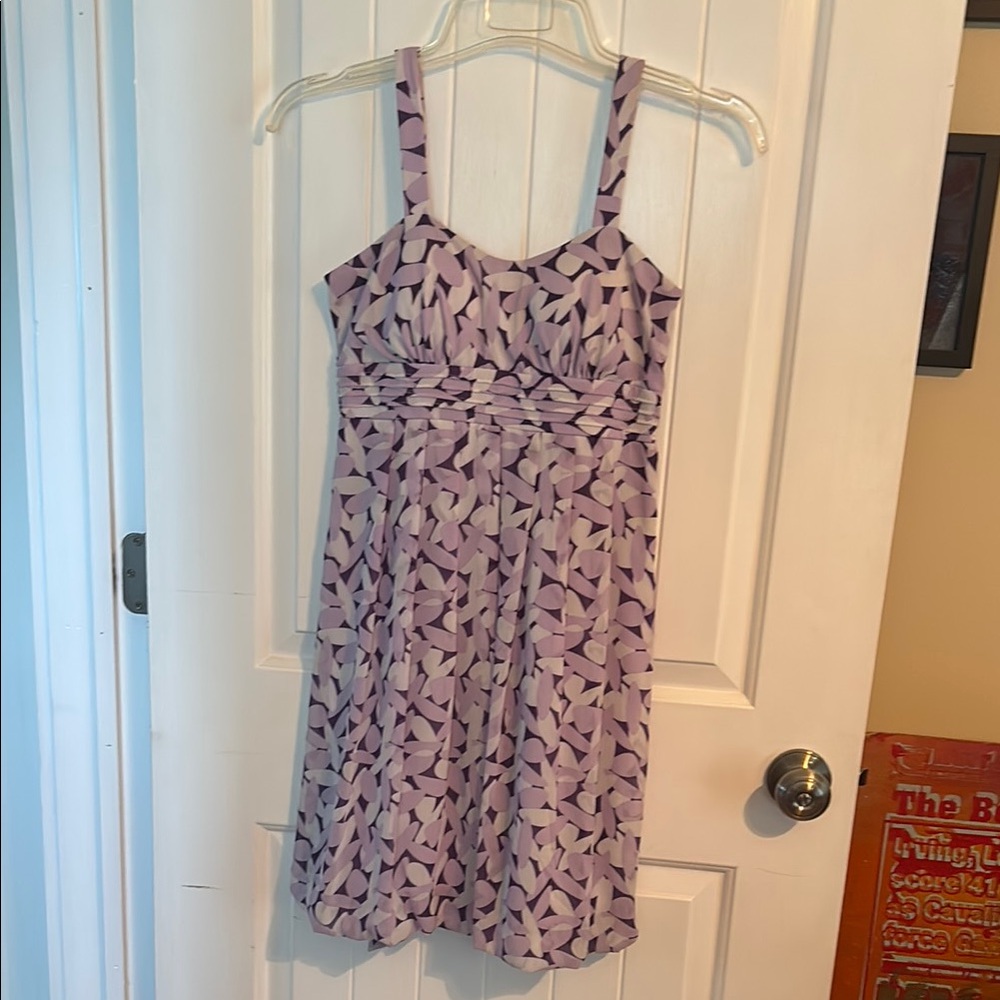 Women’s beautiful Purple Patterned Women's Dress size 7